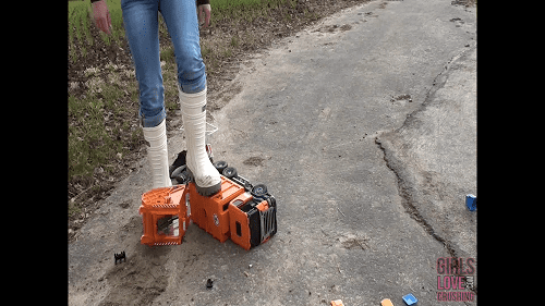 Lolita 1 - Rubber Boots against Toy Truck